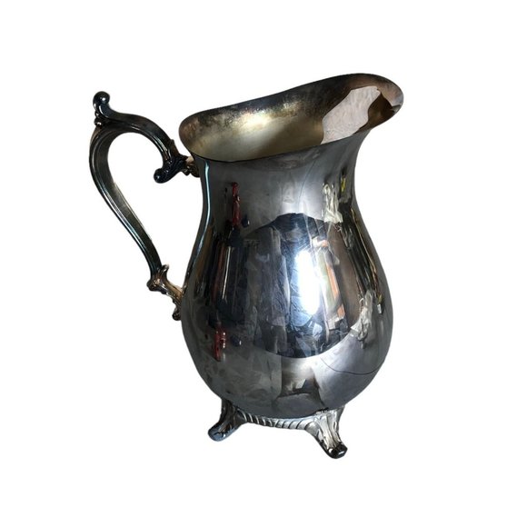The International Silver Company Beverage Water Pitcher Ice Guard Silverplated - Picture 1 of 11